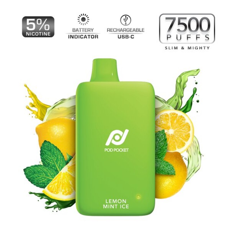 Pod Juice Pod Pocket 7500 Puffs Slim Smart Disposable 5